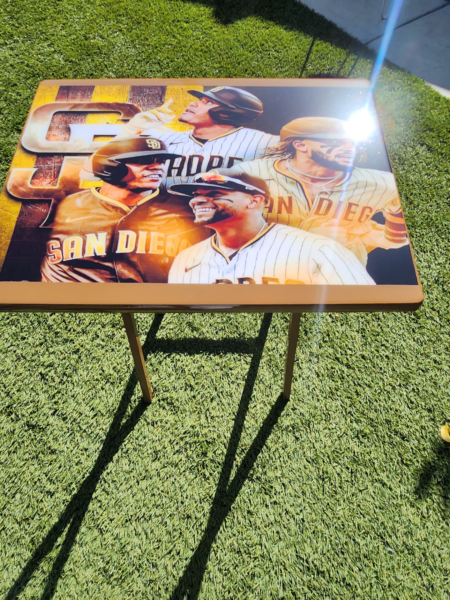 Handmade San Diego Padres table