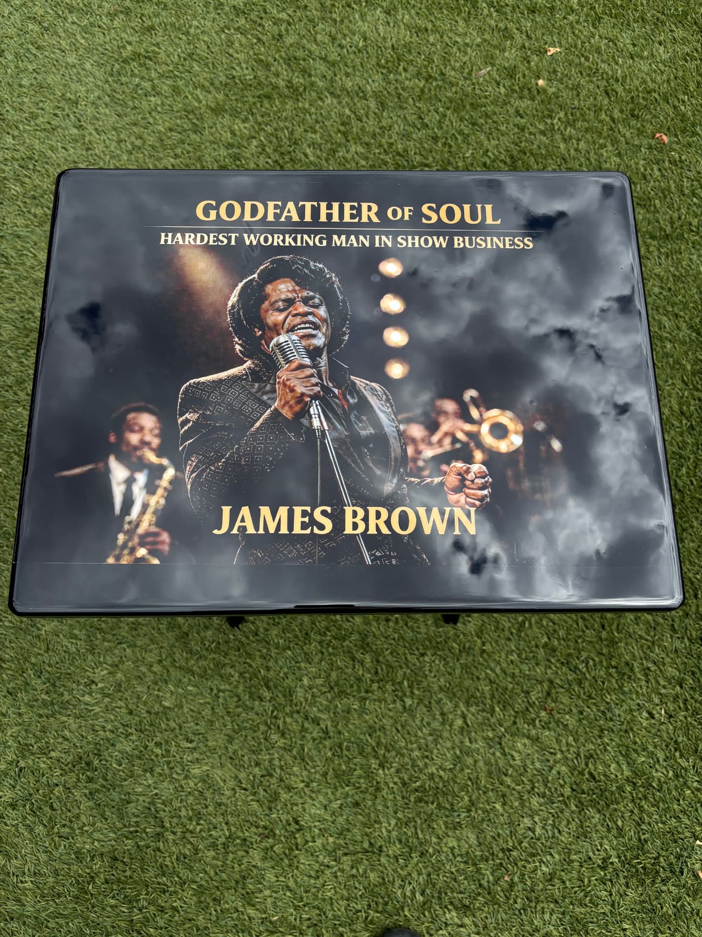 Handmade James Brown Godfather of Soul table