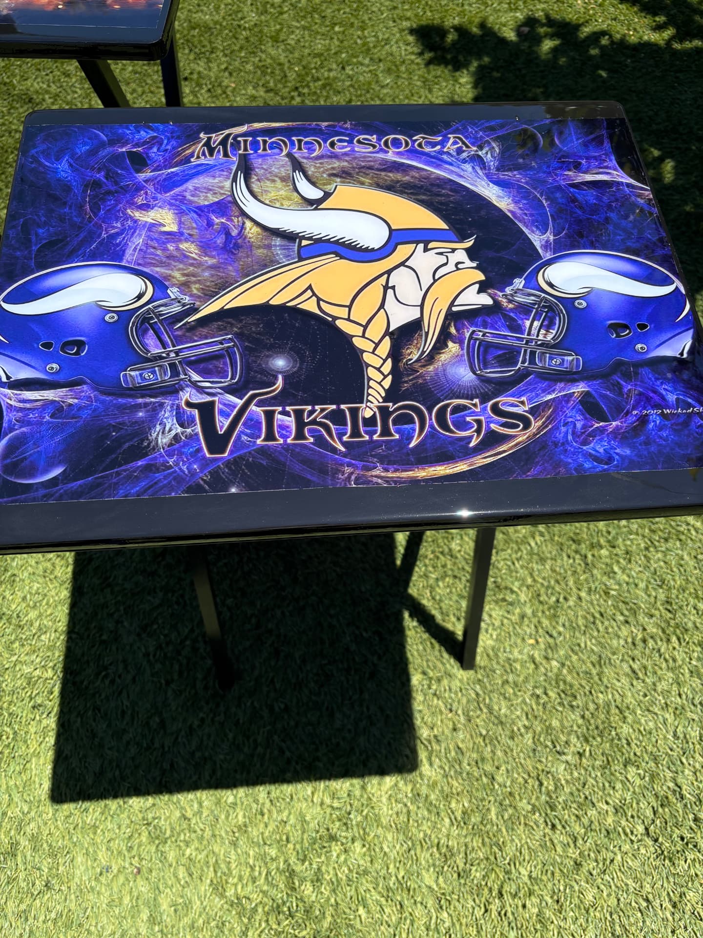 Handmade Minnesota Vikings table